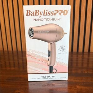 BaBylissPRO Nano Titanium Compact Hair Dryer 1000 watt - brand new in box